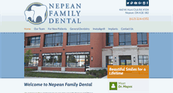 Desktop Screenshot of nepeanfamilydental.com